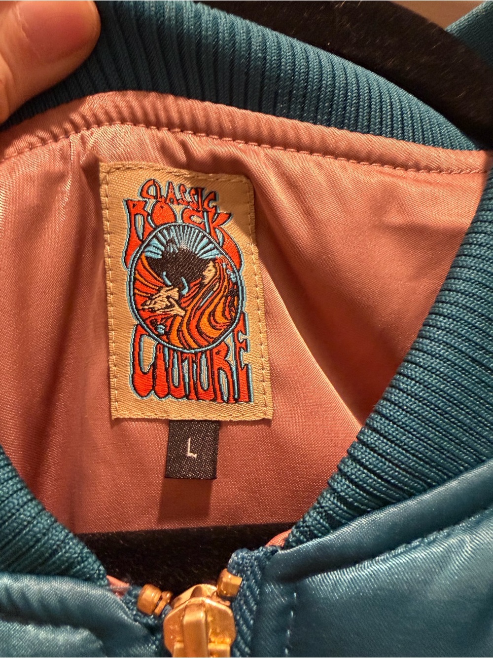 Classic Rock Couture Peacock Rising Sun Unisex Bomber Jacket - Picture 4 of 5